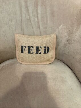 FEED | Packable Zip Versatile Everyday Packable Tote Folding Canvas Burlap | 25